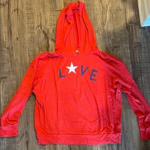 Sundry Red Love Hoodie